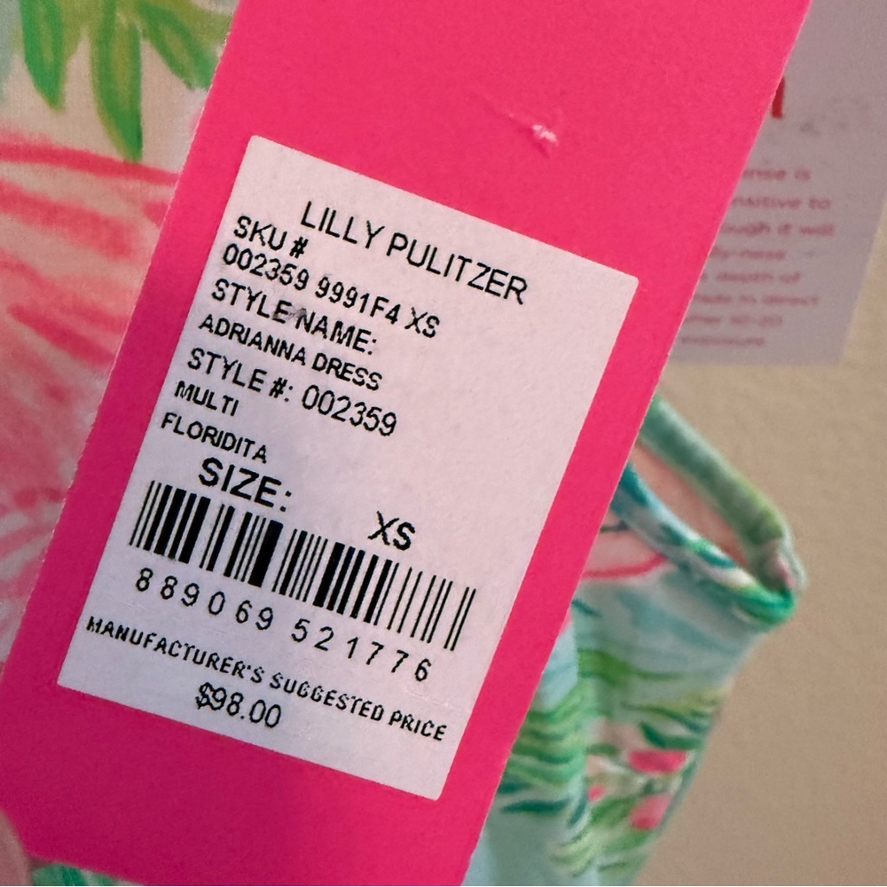 NWT Lilly Pulitzer Adriana Dress Mini Size XS - Picture 9 of 10